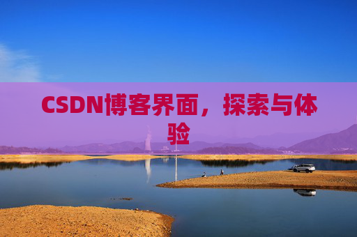 CSDN博客界面，探索与体验
